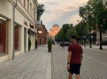Laisves Aleja, main pedestrian street in Kaunas Centre