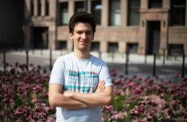 Deivid Mico, KTU first-year aviation engineering student from Albania