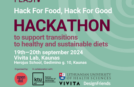 Hack For Food, Hack For Good: the hackathon to support a healthier and more sustainable diet and habits