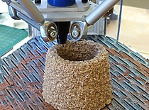 Insect hotel, made from egg shells and other eco-friendly materials