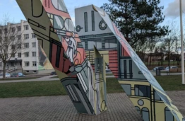 A sculpture for international design partnerships at the KTU student campus